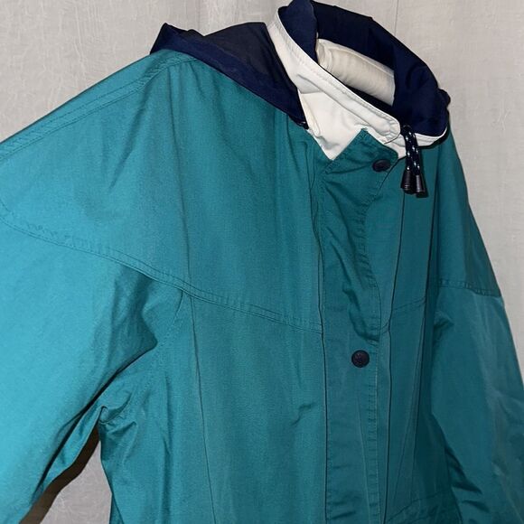 Pacific Trail 1X Green Navy Cotton Blend Canvas Material Rain Utility Jacket - Picture 8 of 16